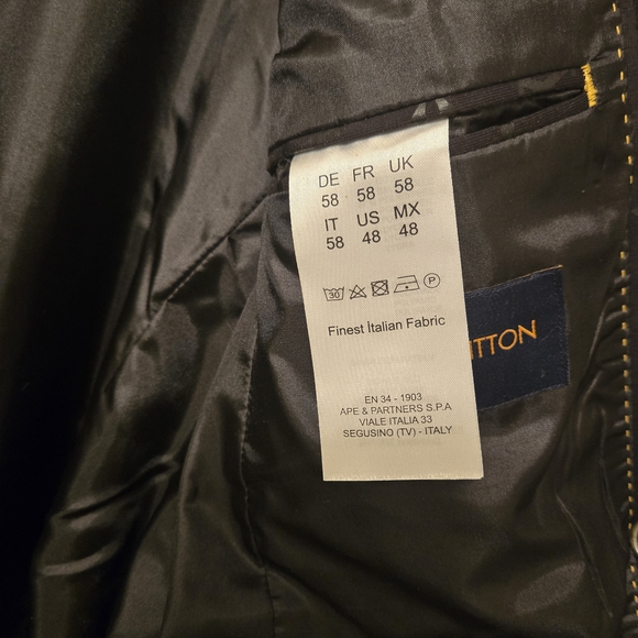Louis Vuitton Black Monogram Blazer/Sport Coat 1,500 Size US 48 🔥🔥🔥 - Picture 5 of 13